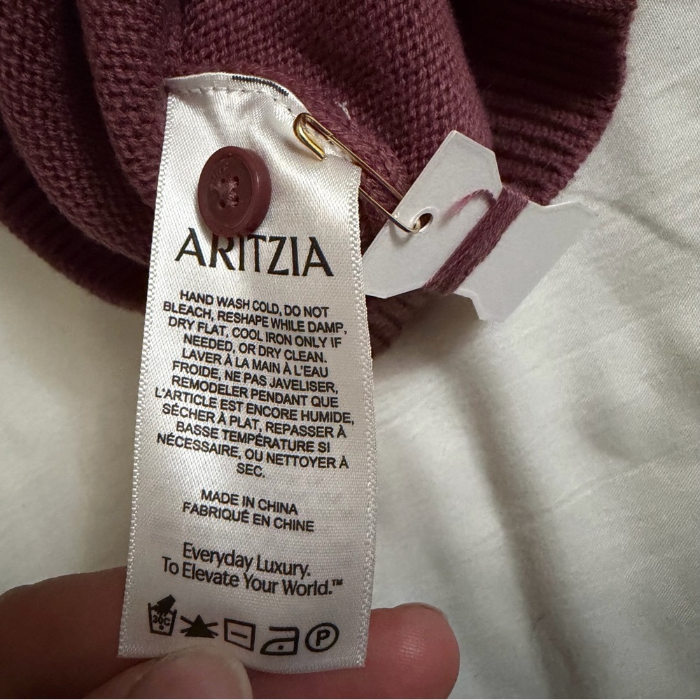 Cropped Button-Front Sweater Cardigan - Pink Mauve - Picture 6 of 6